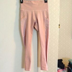 Fabletics pink on the go high waisted leggings